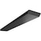 Ekena Millwork 2 1/2"W x 16"D Hidden Floating Steel Heavy Duty Bracket, Powder Coated Black BKTM02X16HFPBL - alternate 1